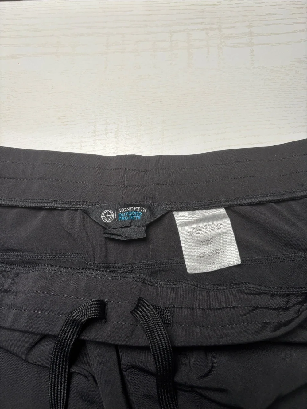 Mondetta Black Men's Performance Boxer Briefs with Drawstring